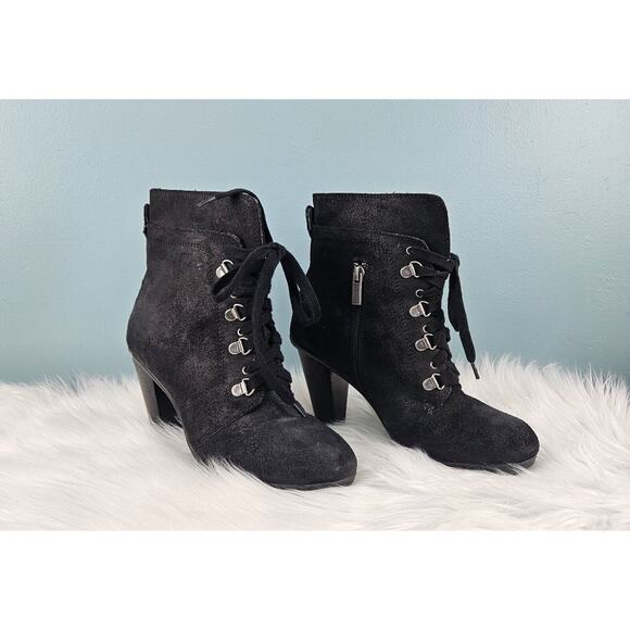 Kenneth Cole Reaction Fun Hunt Womens Leather Casual Boots, Black, 6.5 - Picture 3 of 16